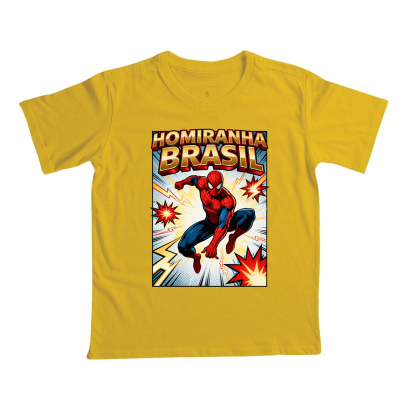 Camiseta Homiranha Brasil Infantil